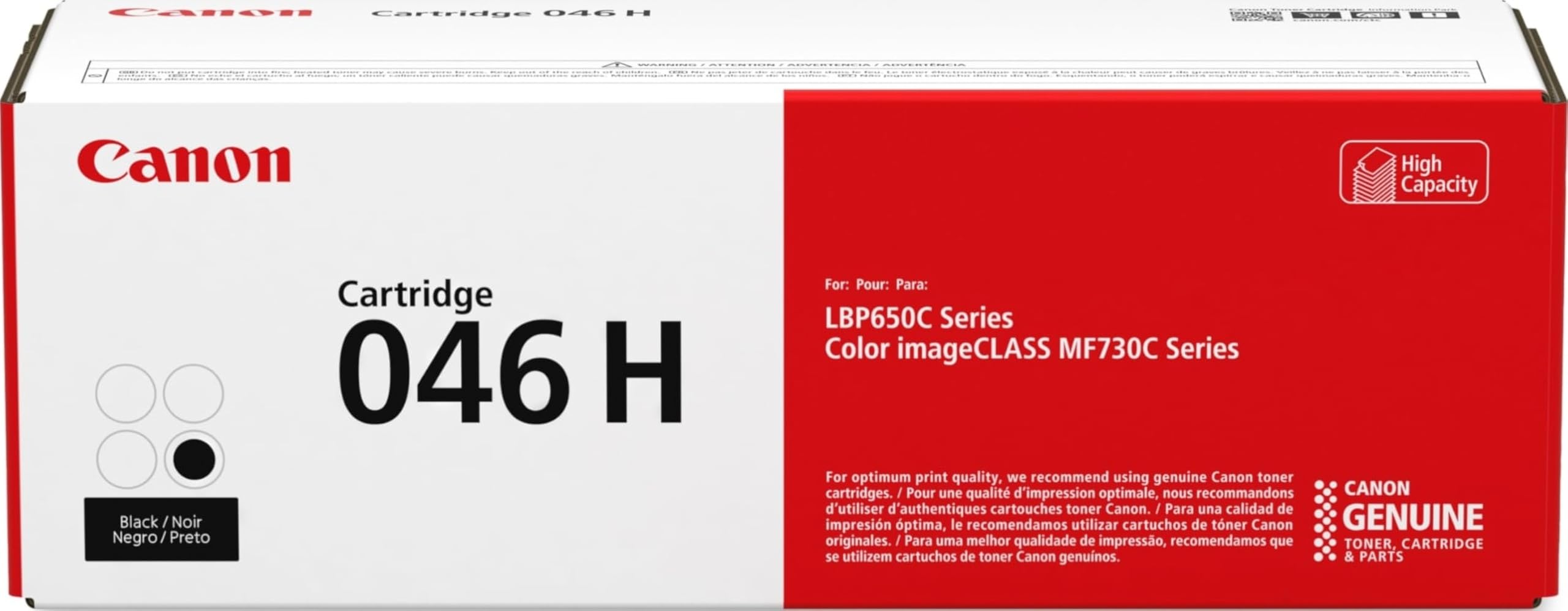 Amazon.com: Canon Genuine 046 Black Toner Cartridge High Capacity
